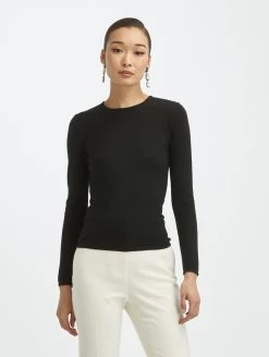 Cashmere Silk Crewneck Pullover