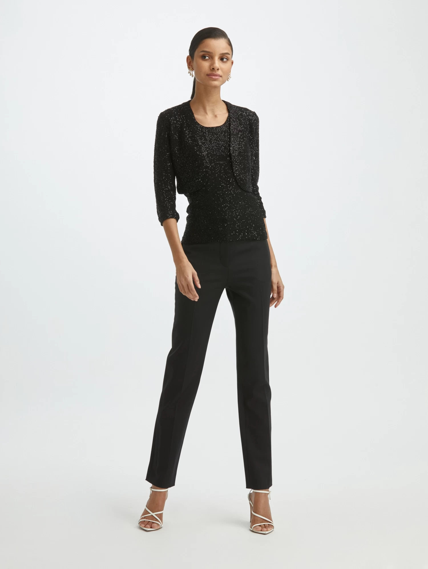 Sequin Silk-Blend Bolero 2 Sequin Silk-Blend Bolero - Image 2