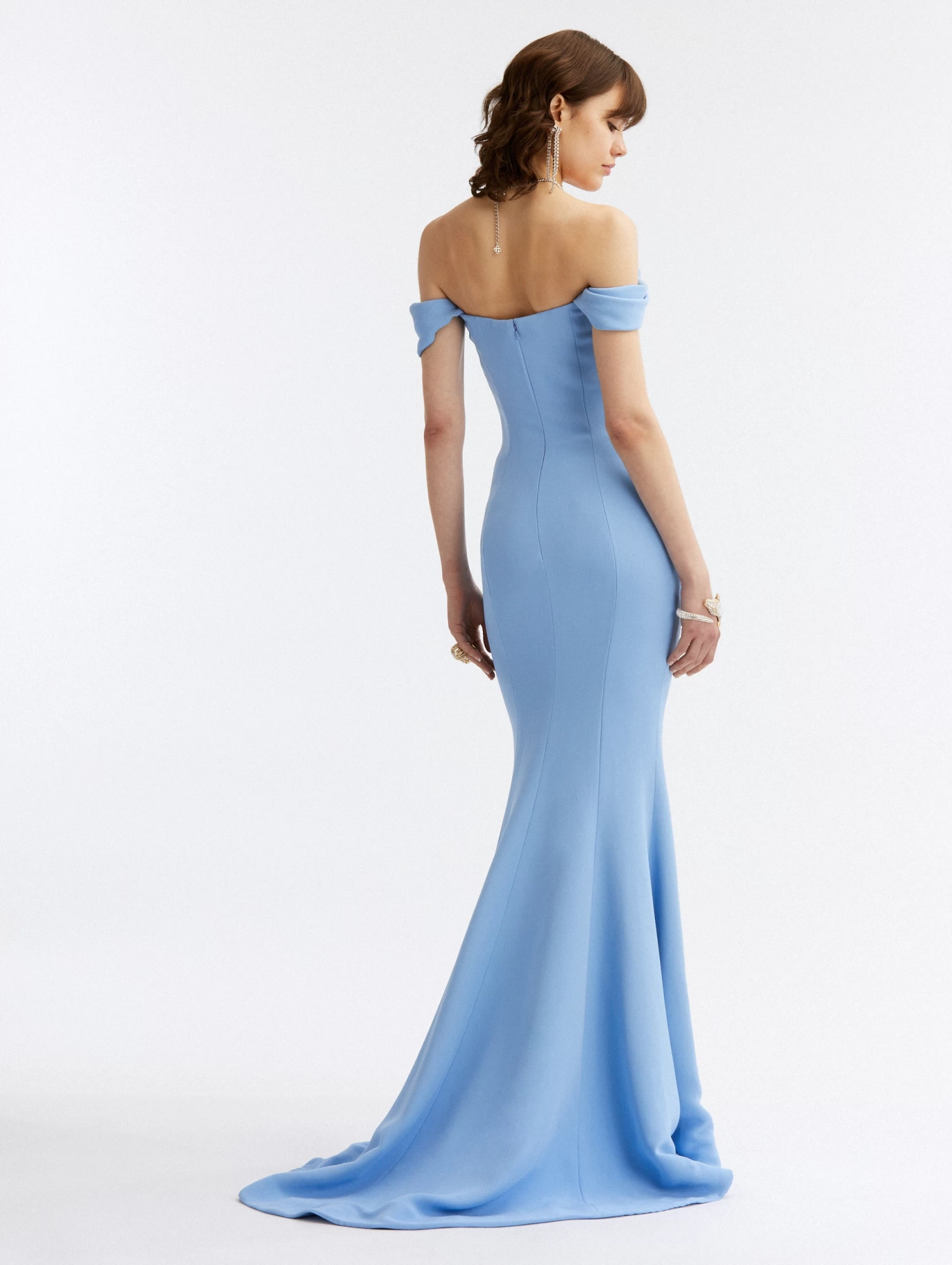 Strapless Draped Cady Peasante Gown 2 Strapless Draped Cady Peasante Gown - Image 2