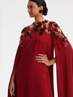 Illusion Neck Sequin Embroidered Caftan -Odlr f23213 03 Z 23SE904CES MRL 1920x2551 1