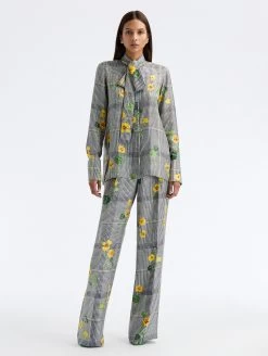 Wide Leg Nasturtium Plaid Silk Twill Pant -Odlr f23570 03 Z 23PN302NPS IMU 1920x2551 1