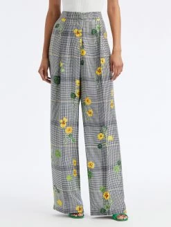 Wide Leg Nasturtium Plaid Silk Twill Pant -Odlr f23570 04 Z 23PN302NPS IMU 1920x2551 1
