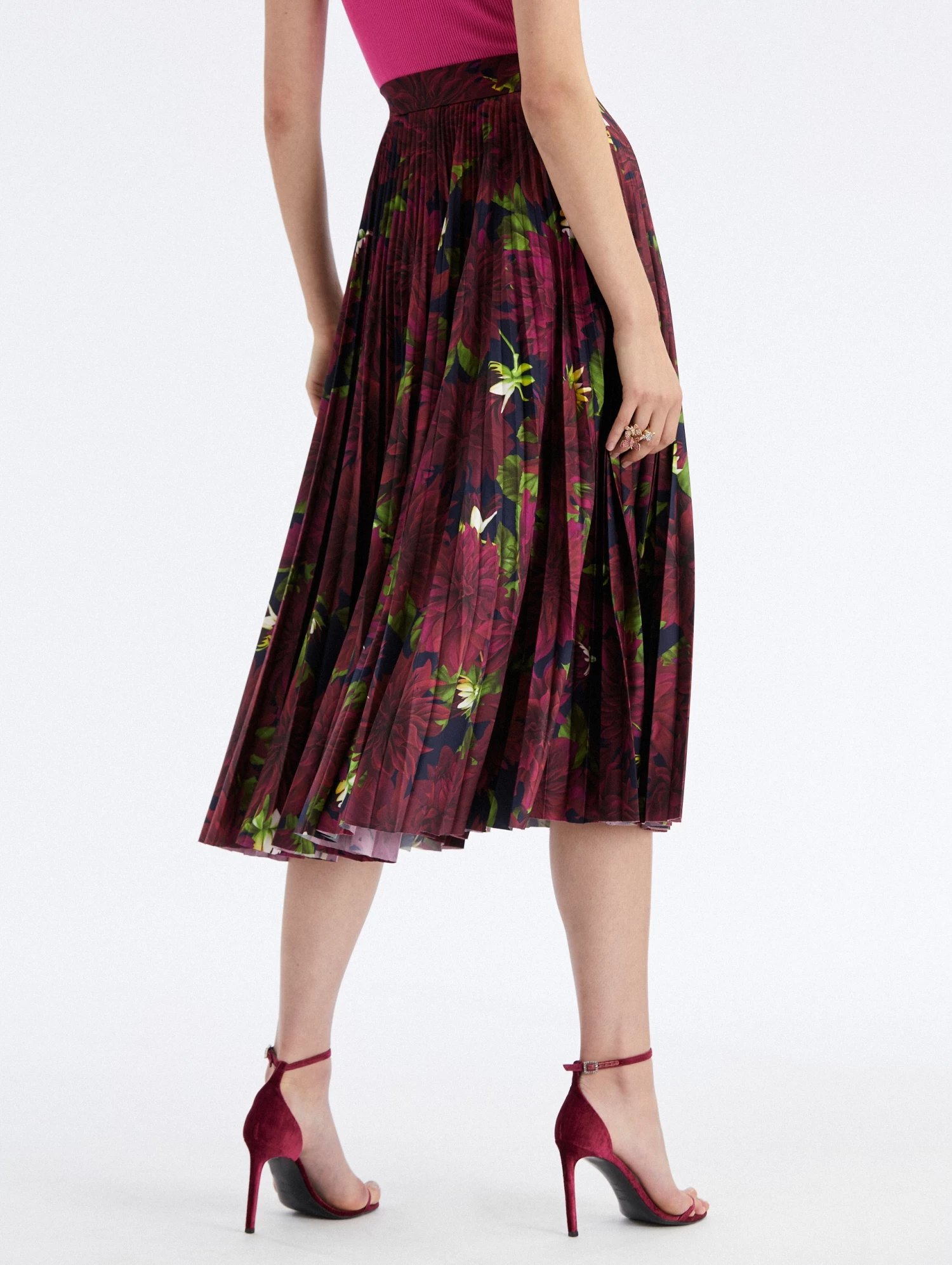 Pleated Dahlia Jersey Skirt 2 Pleated Dahlia Jersey Skirt - Image 2