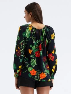 Nasturtium Crepe Blouse -Odlr f23578 03 Z 23PN709NSB NVM 1920x2551 1