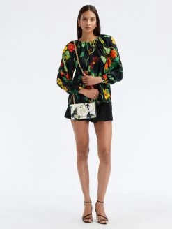 Nasturtium Crepe Blouse -Odlr f23578 04 Z 23PN709NSB NVM 1920x2551 1