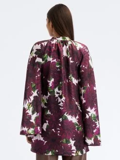 Dahlia Silk Twill Drape Detail Blouse -Odlr f23579 03 Z 23PN725DSK BGP 1920x2551 1