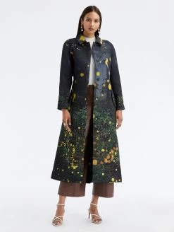 Firefly Faille Trench Coat