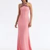 Crystal Dahlia Crepe Gown