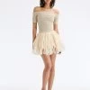 Raffia Fringe Knit Mini Dress