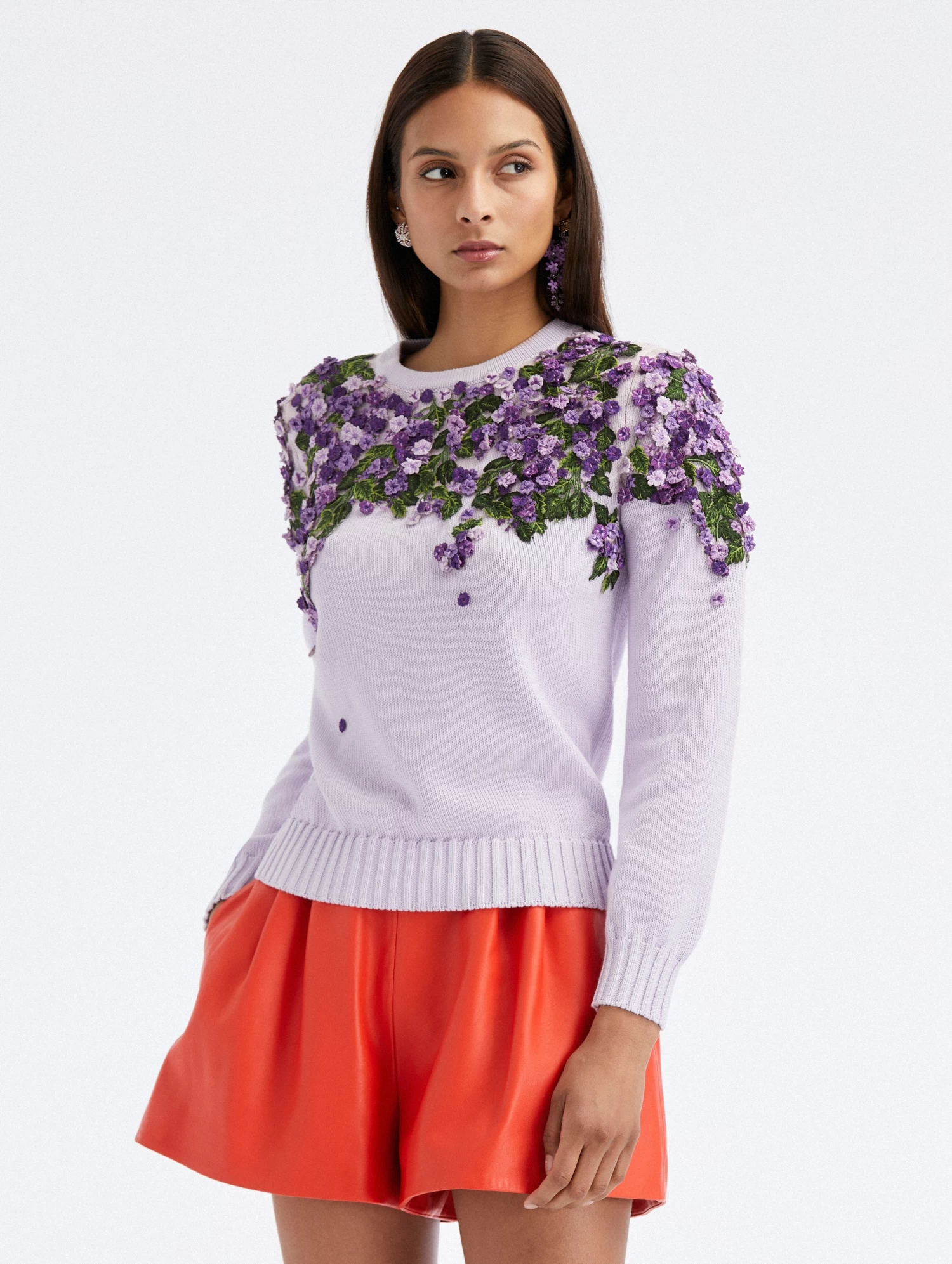 Degradé Lilac Threadwork Pullover 1 Degradé Lilac Threadwork Pullover