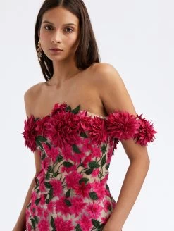 Dahlia Threadwork Cocktail Dress -Odlr f23607 03 Z 23PE642TUL PKM 1920x2551 1