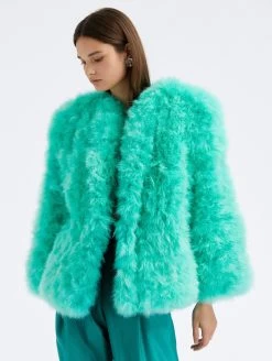 Marabou Feather Coat