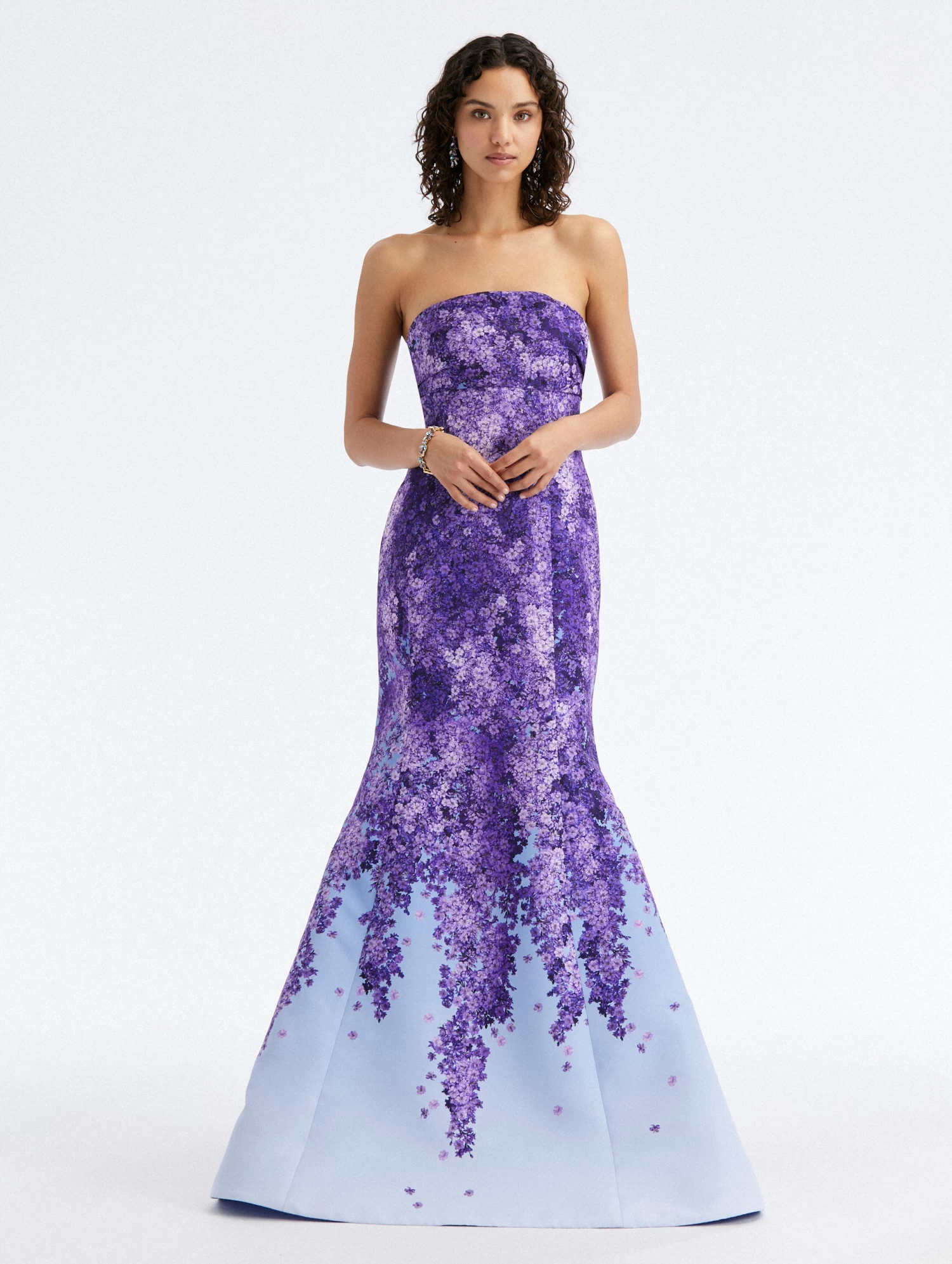 Degradé Lilac Faille Gown 1 Degradé Lilac Faille Gown