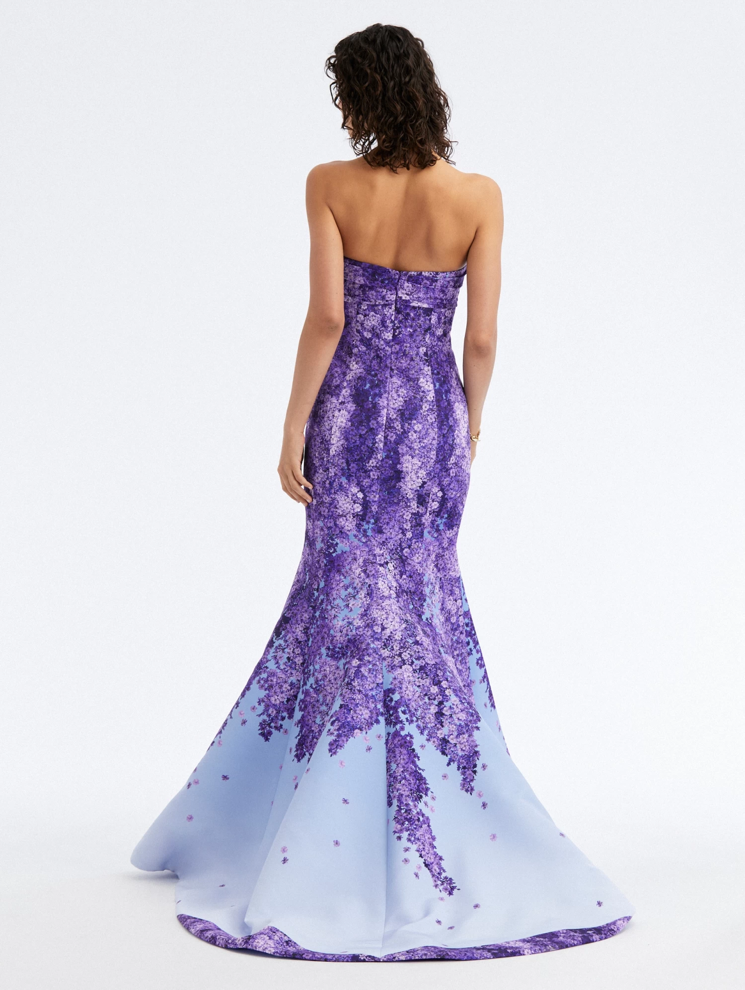 Degradé Lilac Faille Gown 2 Degradé Lilac Faille Gown - Image 2