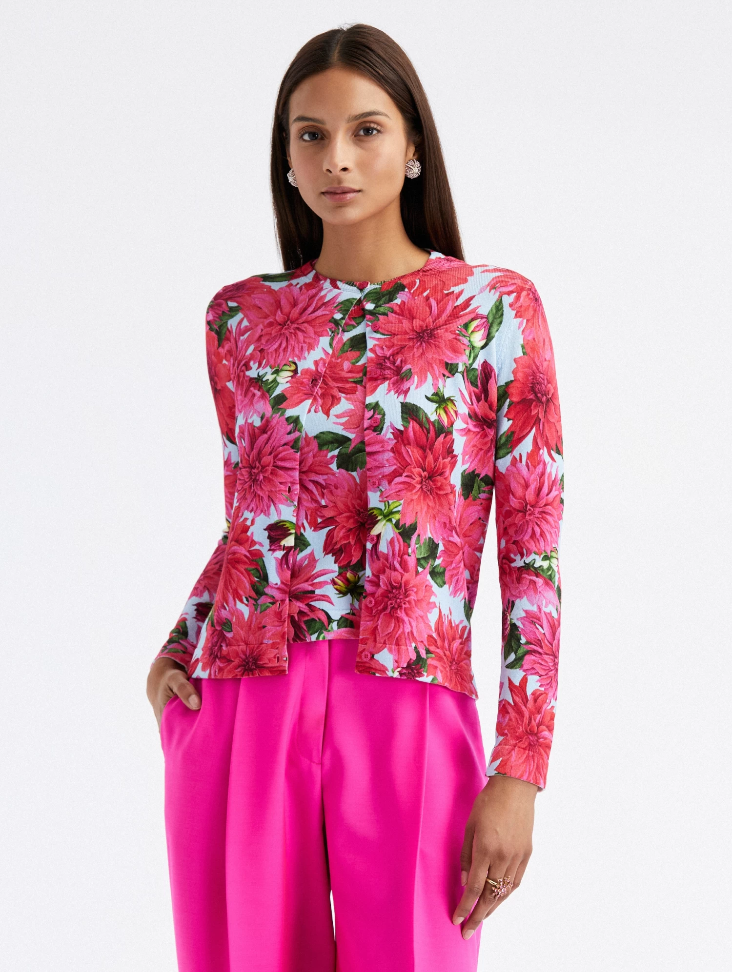 Dahlia Printed Cardigan 1 Dahlia Printed Cardigan