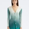 Ombré Long Cardigan