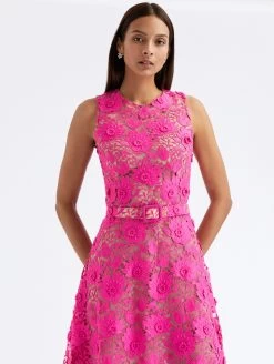 Sleeveless Water Lily Guipure Dress -Odlr f23642 04 Z 23PN203WLG FCS 1920x2551 1