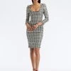 Lurex Check Tweed Dress