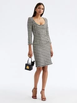 Lurex Check Tweed Dress 6 Lurex Check Tweed Dress -Odlr f23645 03 Z 23PN224LXE IVB 1920x2551 1