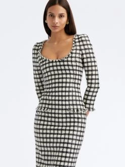 Lurex Check Tweed Dress 7 Lurex Check Tweed Dress -Odlr f23645 04 Z 23PN224LXE IVB 1920x2551 1