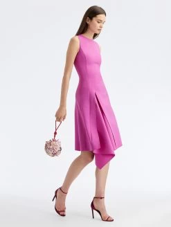 Draped Skirt Wool Dress -Odlr f23648 03 Z 23PN249DSW ORC 1920x2551 1