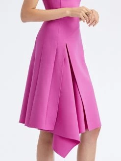 Draped Skirt Wool Dress -Odlr f23648 04 Z 23PN249DSW ORC 1920x2551 1