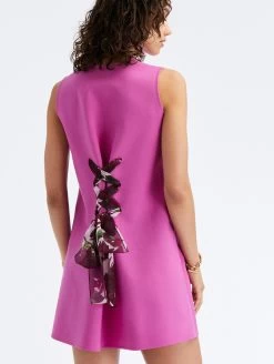 Chiffon Tie-Back Shift Dress -Odlr f23649 03 Z 23PN251DSW ORC 1920x2551 1