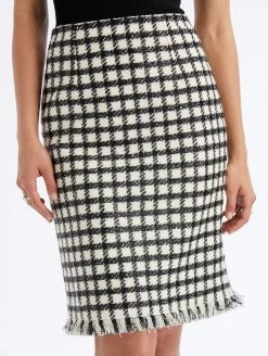 Lurex Check Tweed Pencil Skirt 7 Lurex Check Tweed Pencil Skirt -Odlr f23672 04 Z 23PN409LXE IVB 1920x2551 1