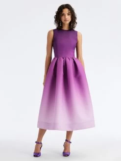 Ombré Faille Cocktail Dress