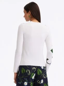 Morning Glory Threadwork Pullover -Odlr f23830 03 Z 23FE120GLY IVN 1920x2551 1