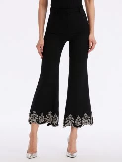 Crystal Scallop Embroidered Pants -Odlr f23839 04 Z 23FE306DSW BLK 1920x2551 1
