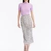 Sequin & Paillette Embroidered Pencil Skirt