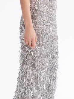 Sequin & Paillette Embroidered Pencil Skirt -Odlr f23840 04 Z 23FE401TUL SIL 1920x2551 1