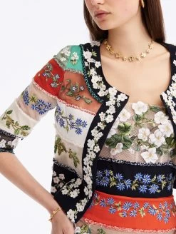 Botanical Stripe Threadwork Jacket -Odlr f23841 04 Z 23FE501TUL MUL 1920x2551 1