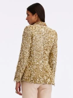 Sequin & Paillette Embroidered Jacket -Odlr f23844 03 Z 23FE513TUL GOL 1920x2551 1