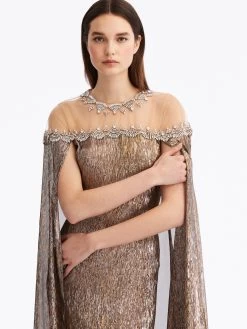 Crystal Scallop Illusion Neck Caftan 6 Crystal Scallop Illusion Neck Caftan -Odlr f23864 03 Z 23FE912LMO DKG 1913x2551 1