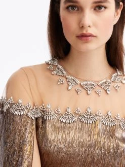 Crystal Scallop Illusion Neck Caftan 7 Crystal Scallop Illusion Neck Caftan -Odlr f23864 04 Z 23FE912LMO DKG 1913x2551 1