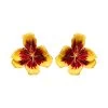 Tulip Enameled Earrings