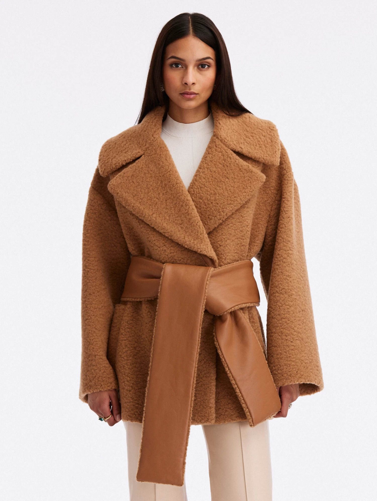 Brushed Wool Wrap Coat 1 Brushed Wool Wrap Coat