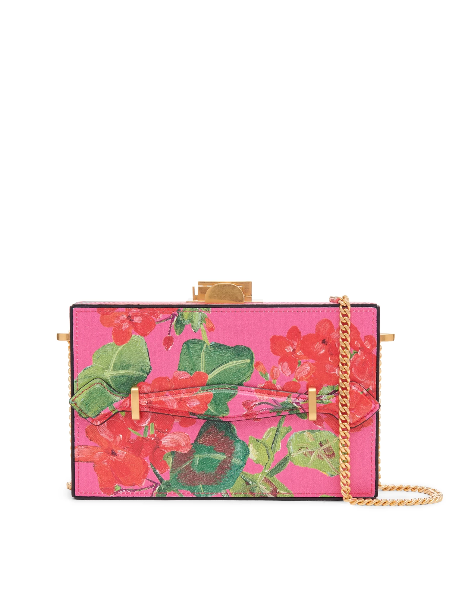 Geranium Printed Alibi Minaudiere 1 Geranium Printed Alibi Minaudiere