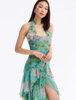 Ruffle Geranium Chiffon Gown -Odlr f24096 04 Z 23FN0372GSH PJD 1920x2551 1