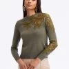 Acorn Lace Inset Pullover