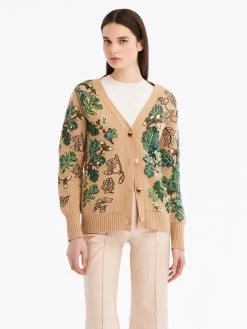 Acorn Jacquard Cardigan