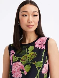 Geranium Silk Inset Tank -Odlr f24113 05 Z 23FN154GRN PKN 1920x2551 1