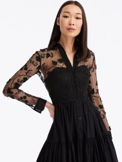 Morning Glory Guipure Midi Dress -Odlr f24125 03 Z 23FN215SRN BLK 1920x2551 1