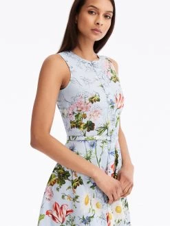 Asymmetrical Sketched Floral Cotton Poplin Dress -Odlr f24129 03 Z 23FN222UFC LBM 1913x2551 1