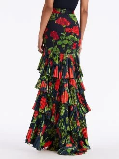 Geranium Tiered Maxi Skirt -Odlr f24153 02 Z 23FN403GOT RDN 1920x2551 1