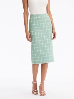 Boucle Windowpane Tweed Pencil Skirt -Odlr f24154 03 Z 23FN407BWD SGW 1913x2551 1
