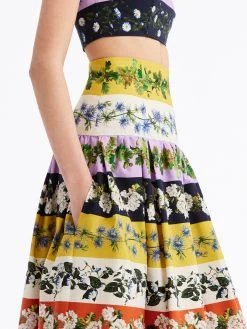 Botanical Stripe Cotton Poplin Skirt -Odlr f24157 04 Z 23FN413BTO GIM 1913x2551 1