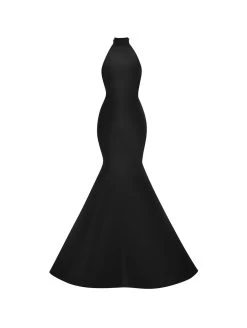 Halter Neck Trumpet Faille Gown -Odlr p23009 Z 10042022055130903x1200 1